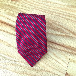Tommy Hilfiger red and blue striped tie